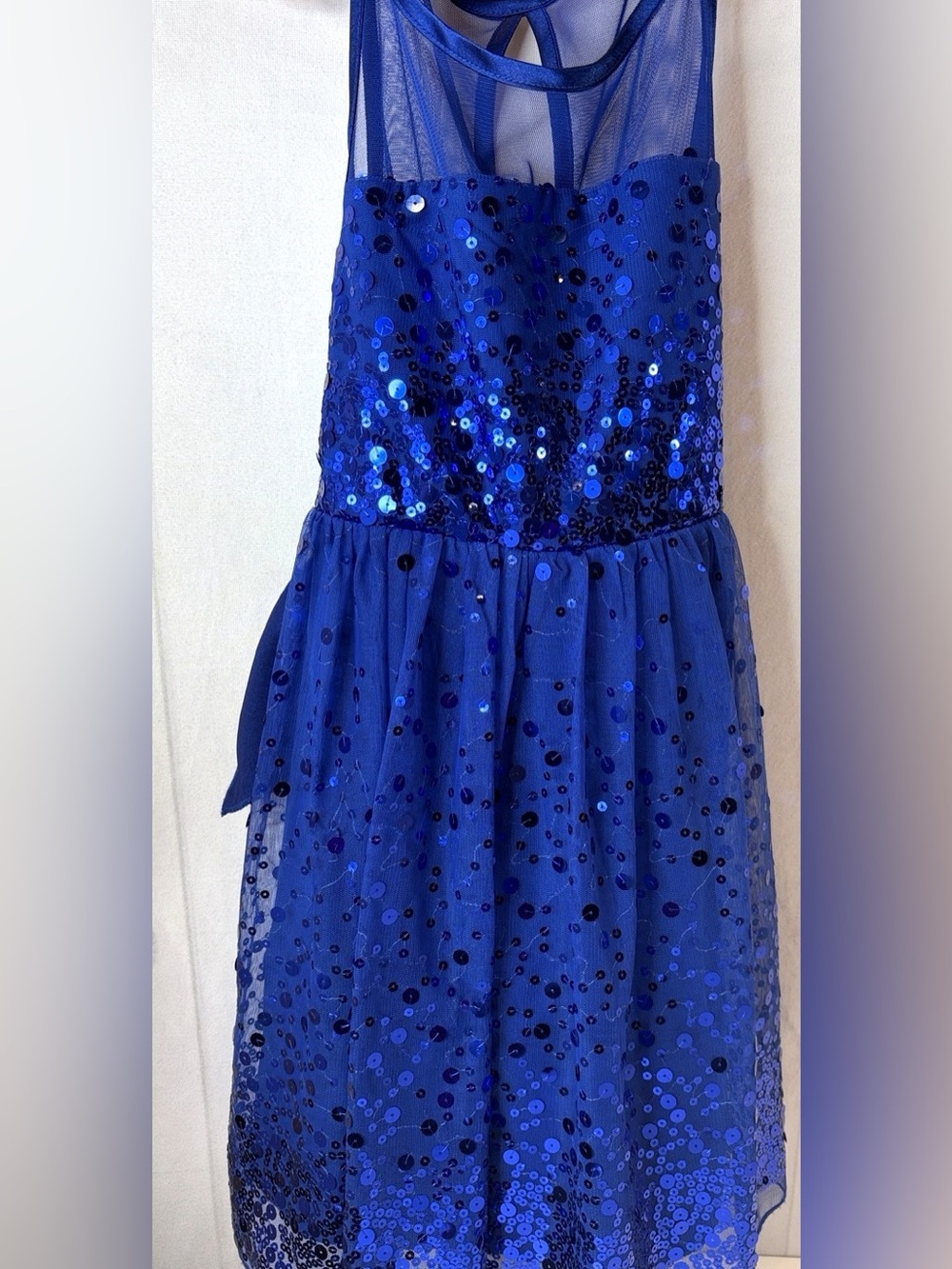 Ruby Rox Girls Blue Sequin Party Dress Girls Size 8 Special Occasion